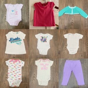 BABY GIRL SIZE 6-9 MONTHS (6-9M) CLOTHING BUNDLE
